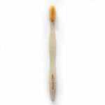 Bambusova zubna kefka drefka žlta jemne štetiny