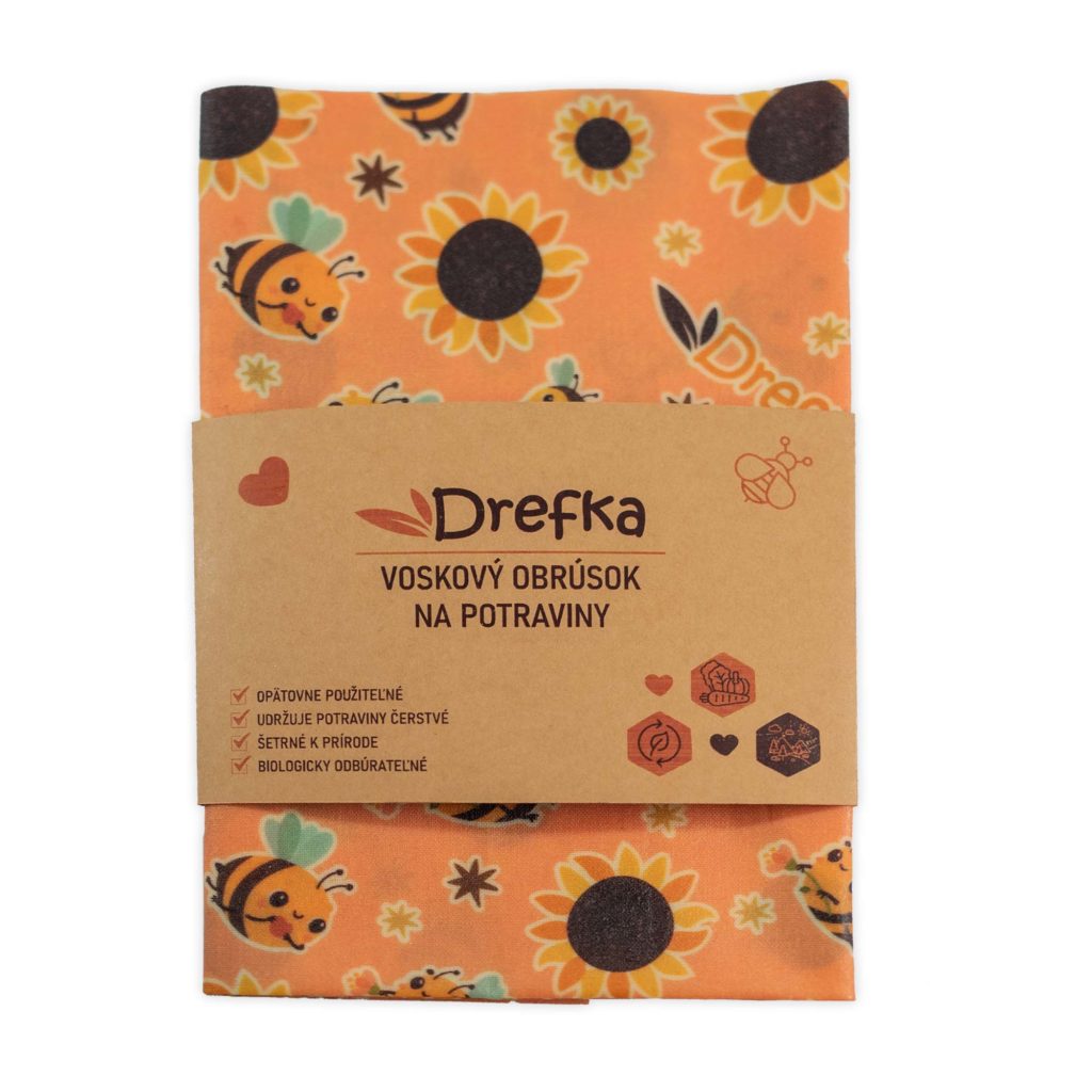 Drefka - voskový obrúsok, ekologický obal na potraviny